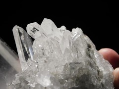 Super TRANSLUCENT Points! BIG Nice & Natural QUARTZ Crystal Cluster Brazil 431gr