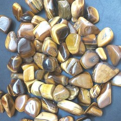 Gold Tigereye, 2x Tumbled Stones Natural, Size 4cm-2cm, Weight, 27g-7g.
