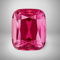 Pink Tourmaline Cushion Cut Gemstone 9.1 Cts – 16×12 mm Lustrous Loose Gem