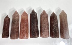 Wholesale Lot 1Lb Natural Strawberry Quartz Obelisk Tower Point Crystal Healing