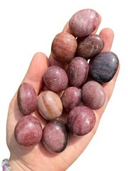 Strawberry Quartz Tumbled Stone – Polished Natural Strawberry Quartz from Africa