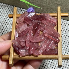 Natural Strawberry Stone poilshed Mineral Specimen Healing Crystal 38g c807