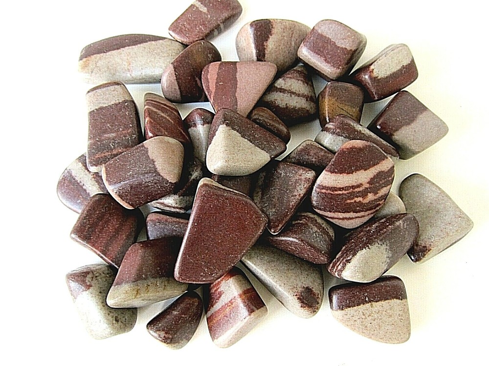 Six Shiva Linga Tumbled Stones 25-35mm Healing Crystal Kundalini Serpent Energy