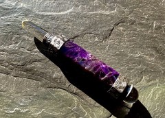 🔥 Brilliant Natural Octagon Amethyst Crystal Reiki Healing Scepter OOAK